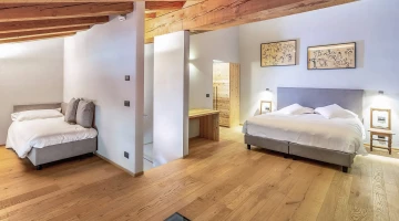 Zona notte di una suite