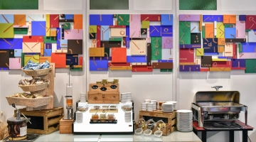 Detail des Frühstücksbuffets