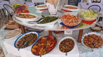 buffet de légumes et accompagnements