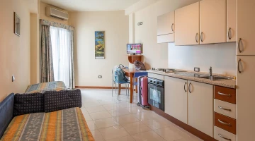 Chambre familiale avec cuisine