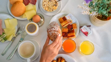 Détail du petit-déjeuner