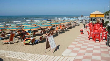 Private beach