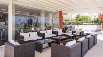 Wohnzimmer auf der Veranda