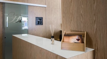 Reception desk detail