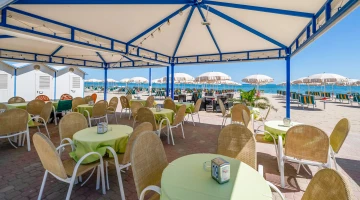 Area bar in spiaggia