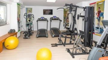 Fitnessstudio im Hotel