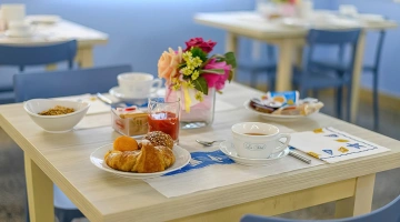 Breakfast at the table