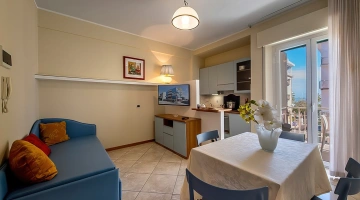 Apartments with balcony and living area