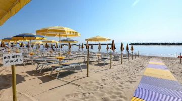 Entrée à la plage privée