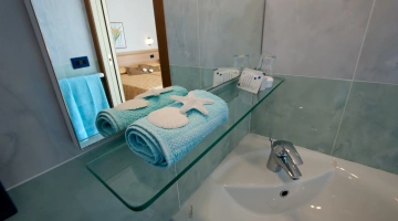 Bagno privato con set di cortesia