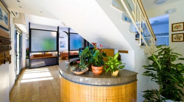 Bancone della reception