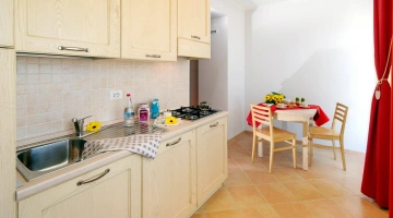 Küche in der Wohnung