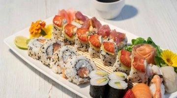 Sushi au restaurant
