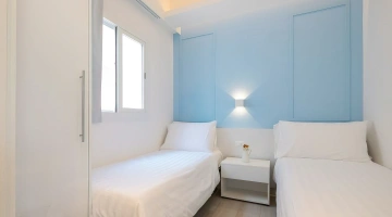 Chambre double dans une petite villa