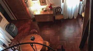 Vue du salon depuis le dessus