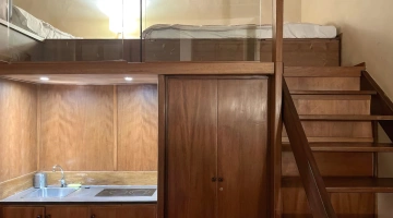 Cuisine avec mezzanine