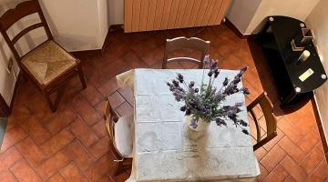 Table à manger vue du dessus