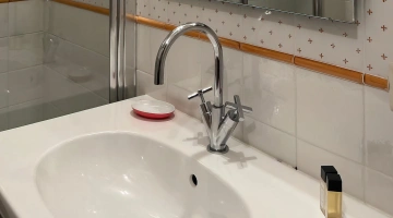 Bathroom with complimentary toiletries