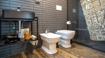 Bagno con doccia walk in