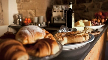 Dettaglio del buffet della colazione