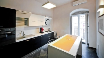 Cucina attrezzata in un appartamento