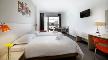 Appartamento con 2 letti e balcone