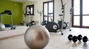 Sala fitness attrezzata
