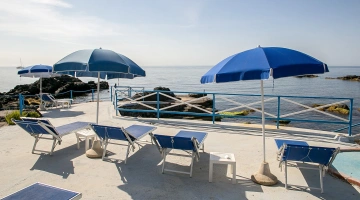 Terrasse avec vue sur la mer