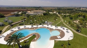 Veduta aerea della struttura