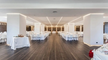 Salone allestito per evento