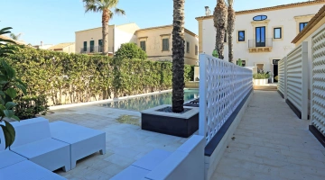 Vista aerea della piscina