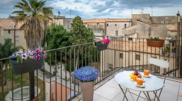 Balcone con vista città