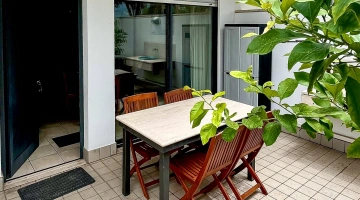 Privater Außenbereich einer Wohnung