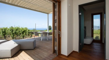 Espaces extérieurs aménagés à Casa Ossidiana