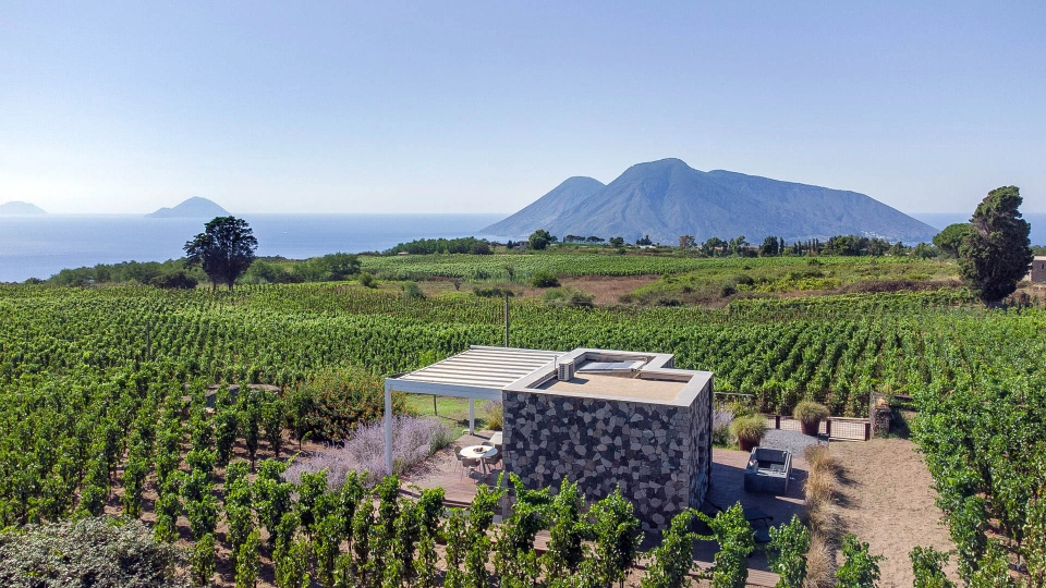 Structure entourée de verdure