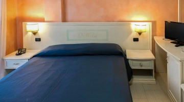 Camera con letto matrimoniale e TV