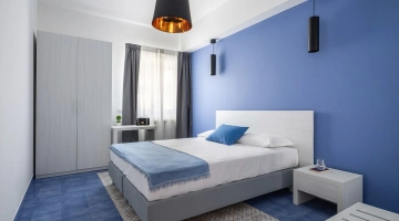 Schlafzimmer in einer Dreizimmerwohnung