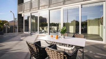 Terrasse de l'appartement du premier étage