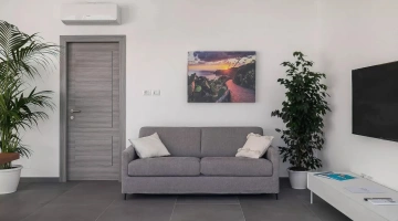 Détail du mobilier du salon