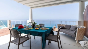 espace repas extérieur