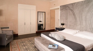 Pièce avec le sol d'origine du XIXe siècle provenant du bâtiment