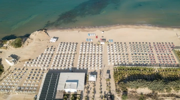 Spiaggia privata vista dall'alto