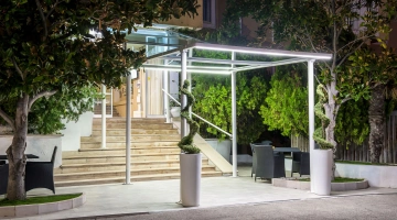 Entrance to the facility