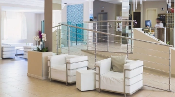 Common area with sofas