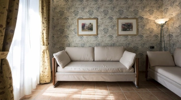 Zona giorno in Suite Luna