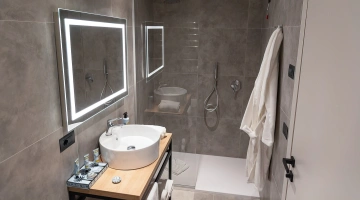 Private bathroom with shower