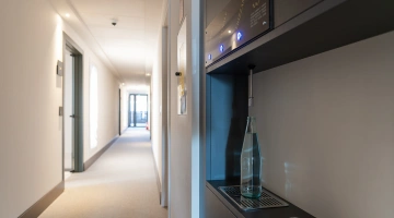 Water dispenser in the corridor