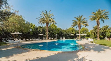 Garden with swimming pool