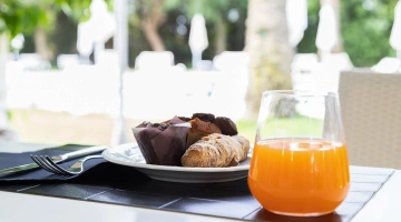 Breakfast at the table