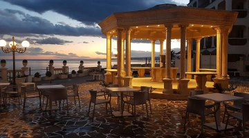 Gazebo with sea view